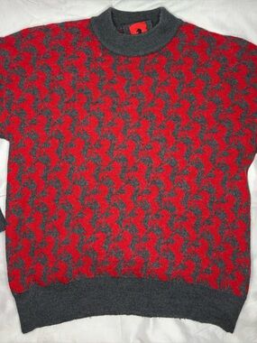 Scuderia Ferrari Women's Cavallino Pixelated 100% Wool Sweater, Size XS